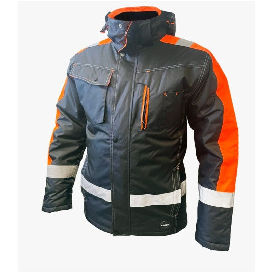 Glacier Juoda-HV oranžinė žieminė striukė (Copy)