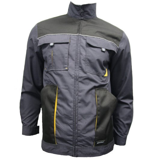 Jacket in canvas weave