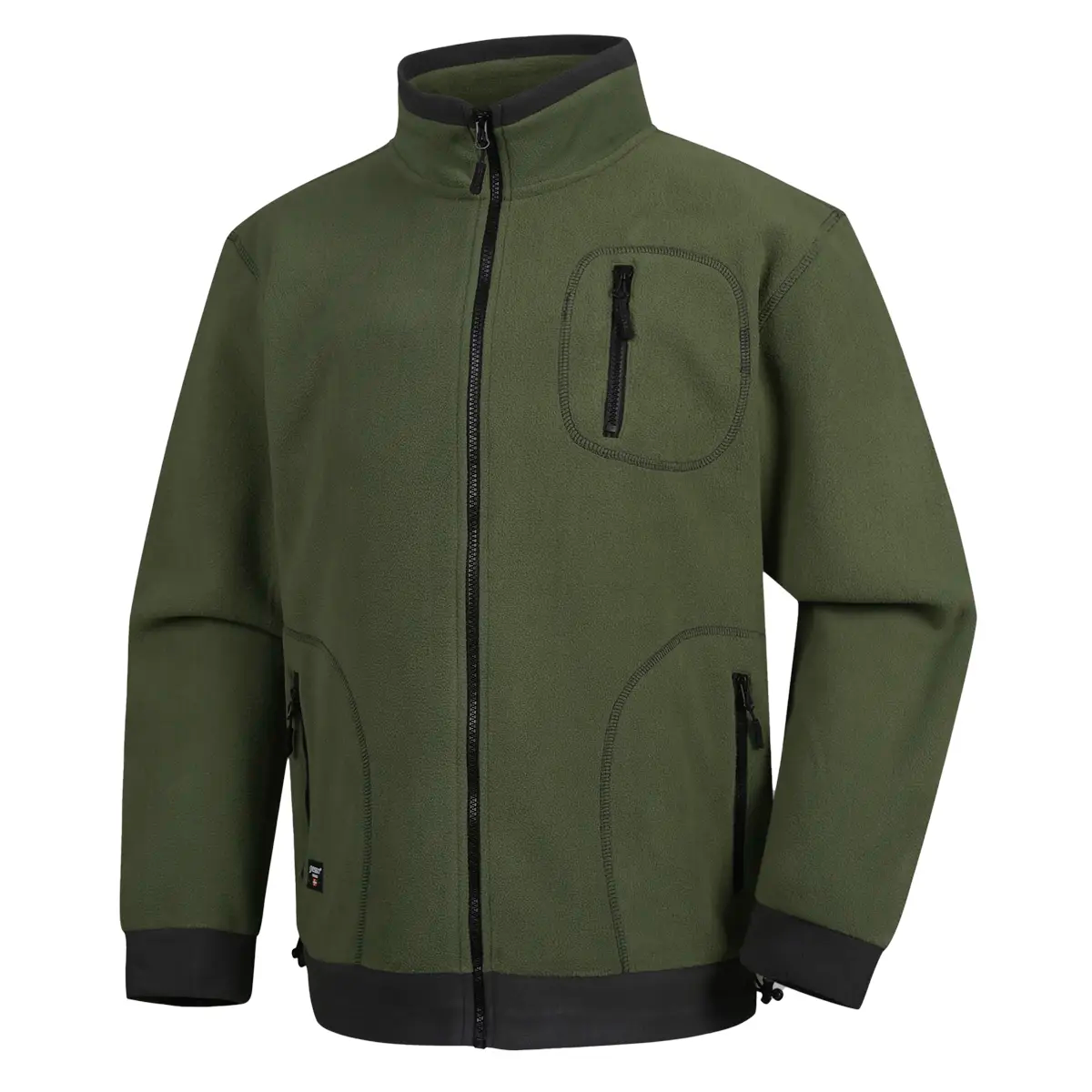 Džemperis Fleece žalias chaki