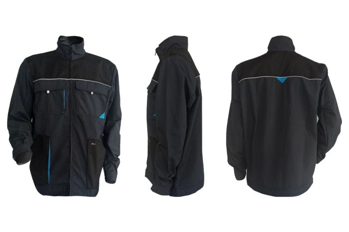 Jacket in canvas weave