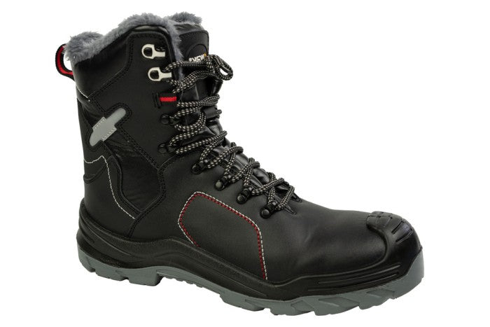 Warm boots made of natural leather
