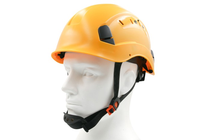 The protective helmet is impact resistant