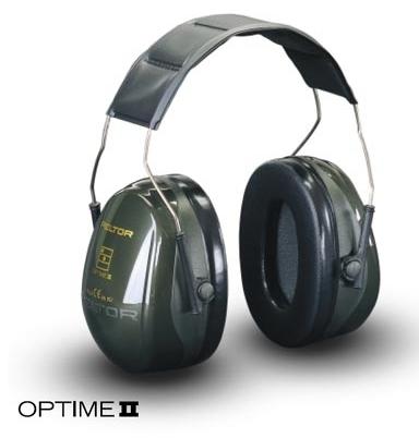 Protective headphones with spirocling bow over the head