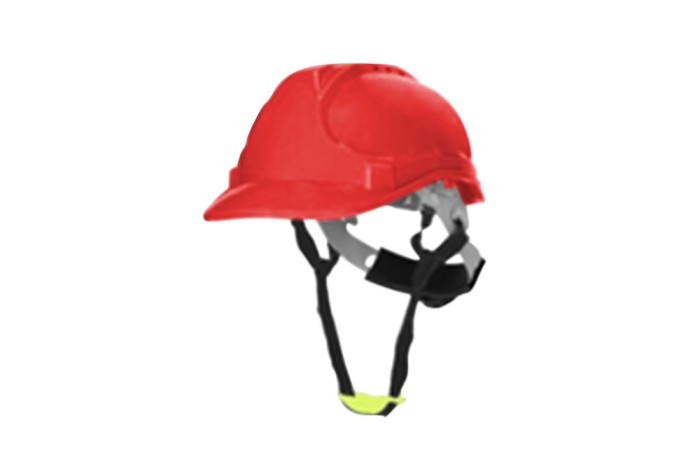 The protective helmet is impact resistant